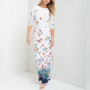 Tommy Bahama Beachy Blossoms Border Maxi Dress | Sz S/P